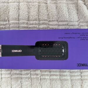 Amika Double Agent 2-in-1 Blow Dryer Straightening Brush w/ Box